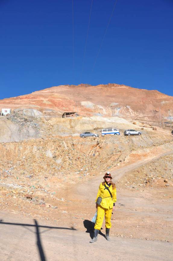 Pronta para entrar na Mina Rosário, em Potosí - Bolívia